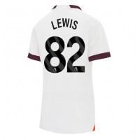 Camisa de Futebol Manchester City Rico Lewis #82 Equipamento Secundário Mulheres 2023-24 Manga Curta